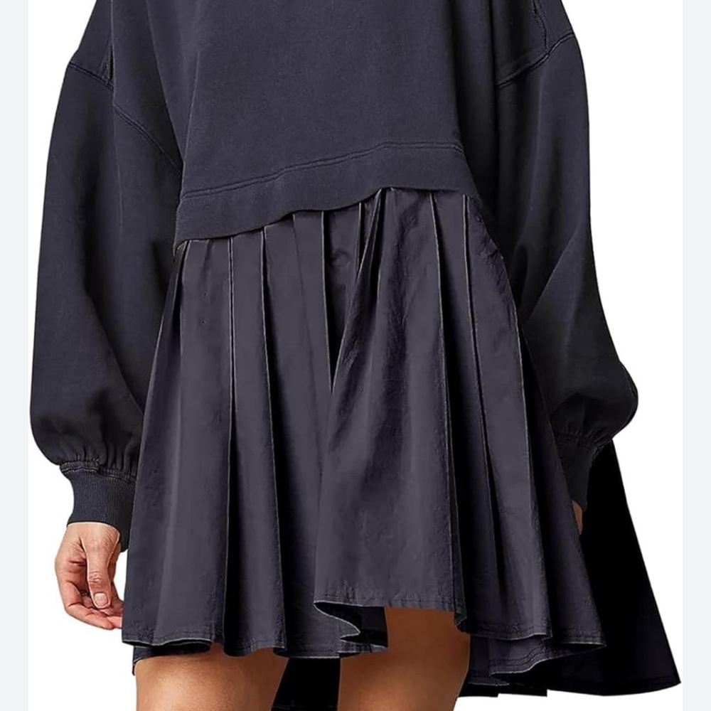 Navy Women's sweatshirt dress